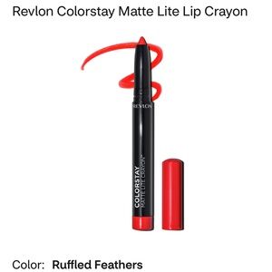 “RUFFLED FEATHERS” Revlon Colorstay Matte Lite Lip Crayon,009